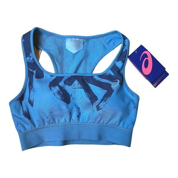 ASICS D1 Sports Bra Blue New NWT XS - Picture 1 of 3